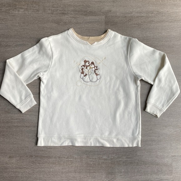 Studio Works Sweaters - Studio Works Vintage Snowman‎ Caroling Long Sleeve Sweatshirt Size Medium 1425